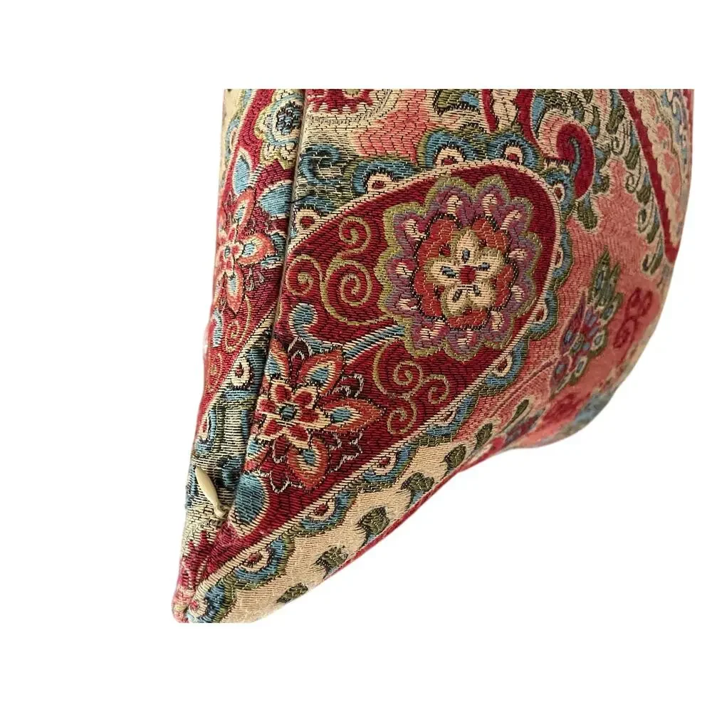 Tapestry Y2K Lumbar Feather Pillow Decorative Paisley